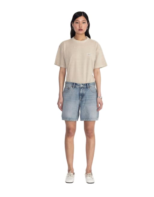 Dr Denim Hill shorts in light blue, 6 of 7