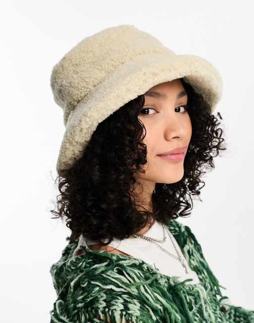 Dr Denim - Hugo - Cappello da pescatore in pile borg color cammello