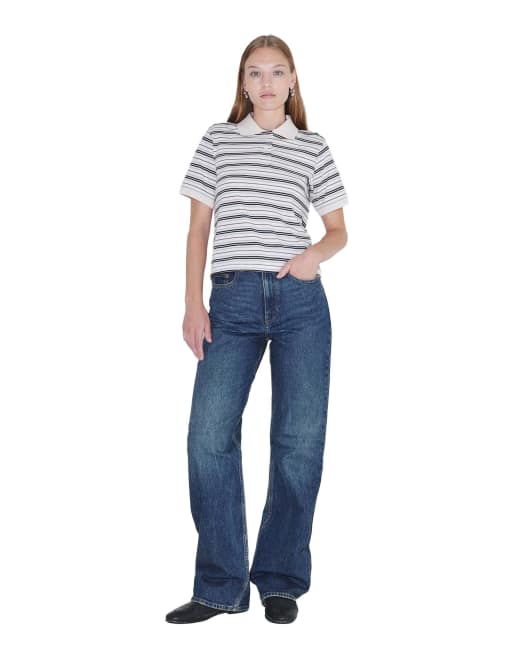 Dr Denim Jade ss polo in natural, 4 of 7