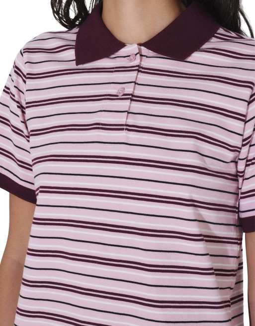 Dr Denim Jade ss polo in pink, 3 of 7