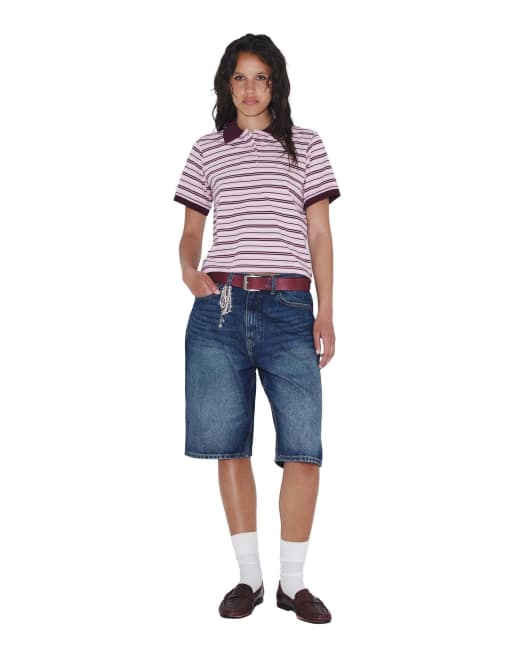 Dr Denim Jade ss polo in pink, 4 of 7