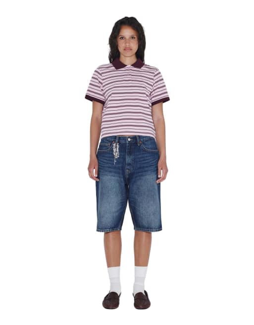 Dr Denim Jade ss polo in pink, 5 of 7