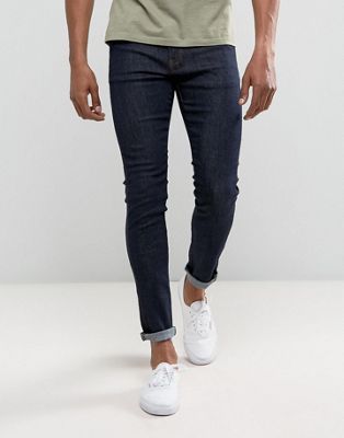Dr Denim jeans snap skinny in blue raw 