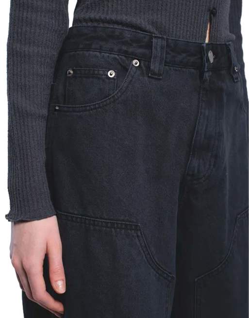 Dr Denim Jena double knee jeans in grey, 3 of 7
