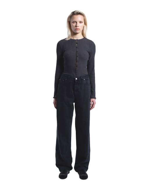 Dr Denim Jena double knee jeans in grey, 4 of 7