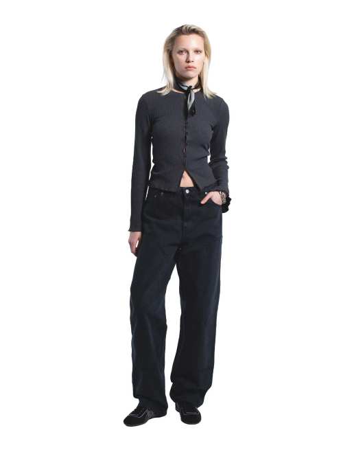Dr Denim Jena double knee jeans in grey, 5 of 7