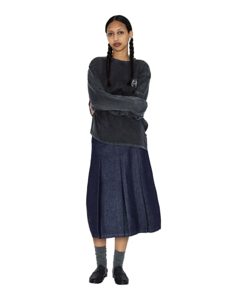Dr Denim Joanna skirt in navy blue - view 1