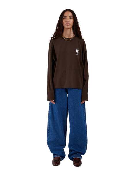 Dr Denim Kath long sleeve in brown - view 1