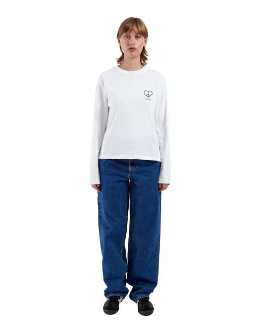 Dr Denim Kath long sleeve in white, 4 of 7