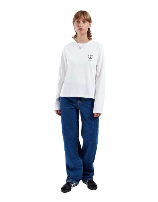 Dr Denim Kath long sleeve in white, 5 of 7