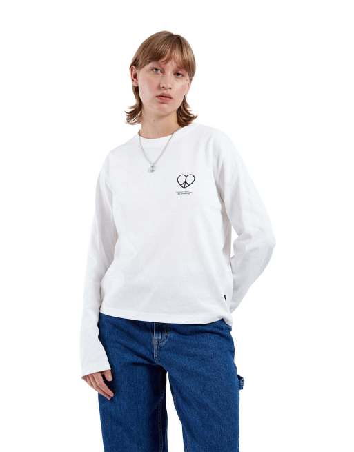 Dr Denim Kath long sleeve in white, 7 of 7