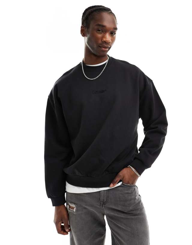 Dr Denim - kenan relaxed fit sweatshirt in off black