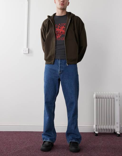 Dr Denim - Kit - Blå bootcut-jeans i regular fit med retro-look