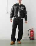 [Dr Denim] Dr Denim Kobe baggy fit jeans in dust washed black L32 Dust washed black