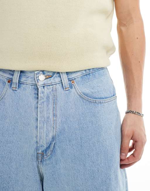 Dr Denim – Kobe – Jasnoniebieskie obszerne jeansy ze średnim stanem w stylu retro, 5 z 5