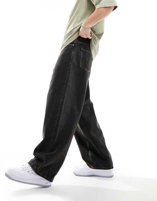 Dr. Denim – Kobe – Jeans in getöntem Schwarz in Baggy-Passform, 3 von 5