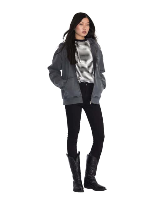 Dr Denim Lexy mid skinny jeans in black, 5 of 7