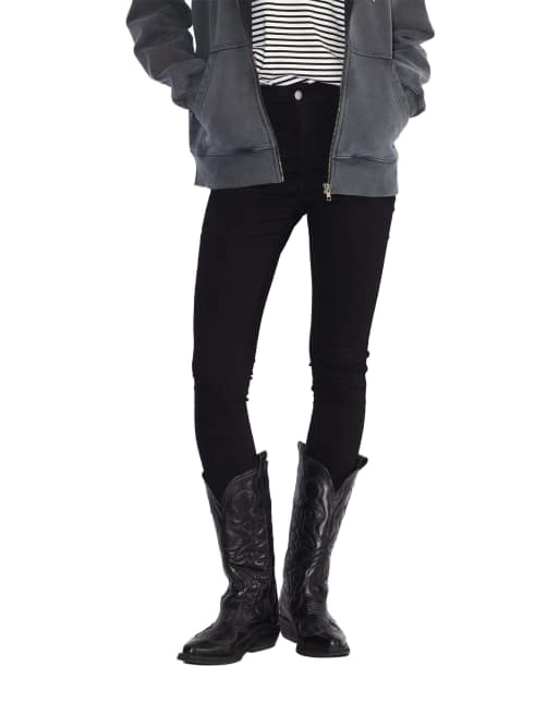 Dr Denim Lexy mid skinny jeans in black, 7 of 7