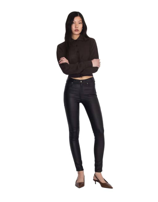 Dr Denim Lexy mid skinny jeans in black, 5 of 7