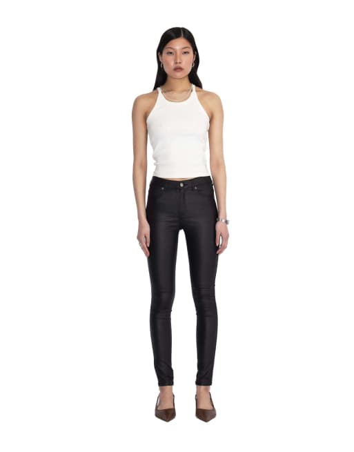 Dr Denim Lexy mid skinny jeans in black, 7 of 7