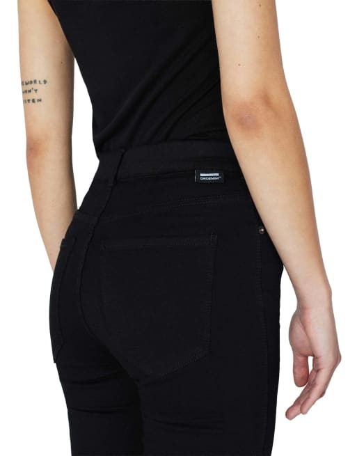 Dr Denim Lexy petite skinny jeans in black, 3 of 7