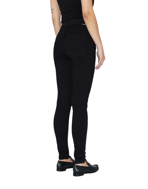 Dr Denim Lexy petite skinny jeans in black, 6 of 7