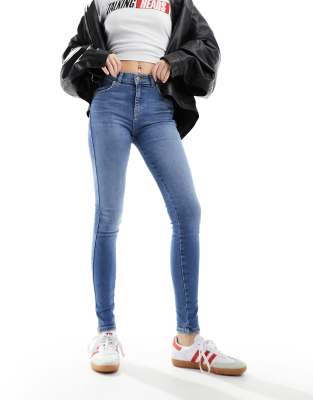 Dr Denim - Lexy - Skinny Fit Jeans in Westcoast-Himmelblau mit mittelhoher Taille