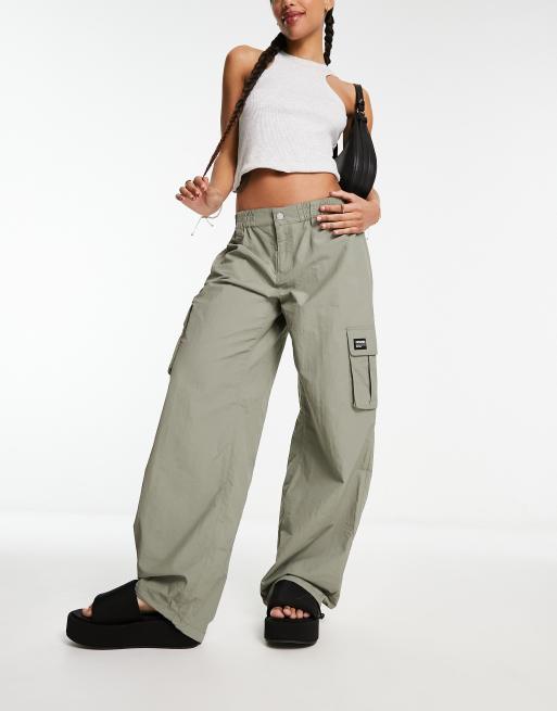 Dr Denim Lynn cargo pants in gray | ASOS