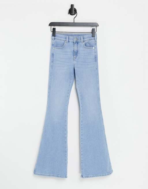 Dr Denim - Macy - Flared jeans met mediumhoge taille in lichtblauw