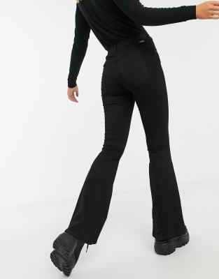 macy flared jeans black