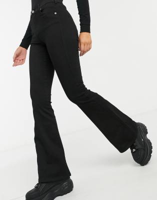 macy flared jeans black