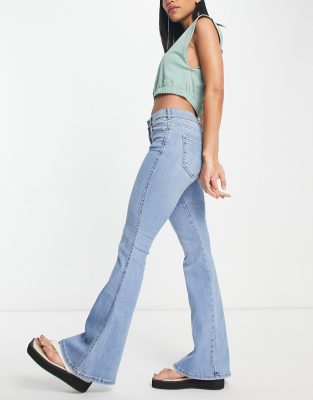 skinny flared jeans high waist