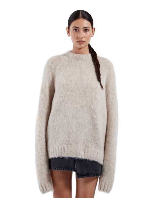 Dr Denim Mic sweater in natural, 7 of 7