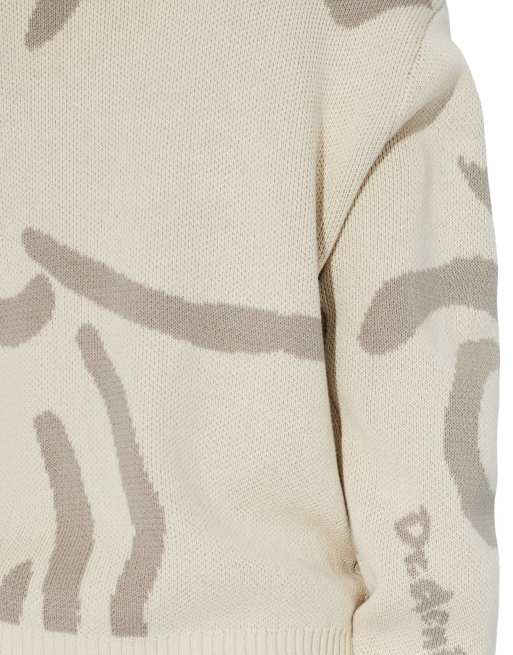 Dr Denim Mic sweater in natural, 3 of 7