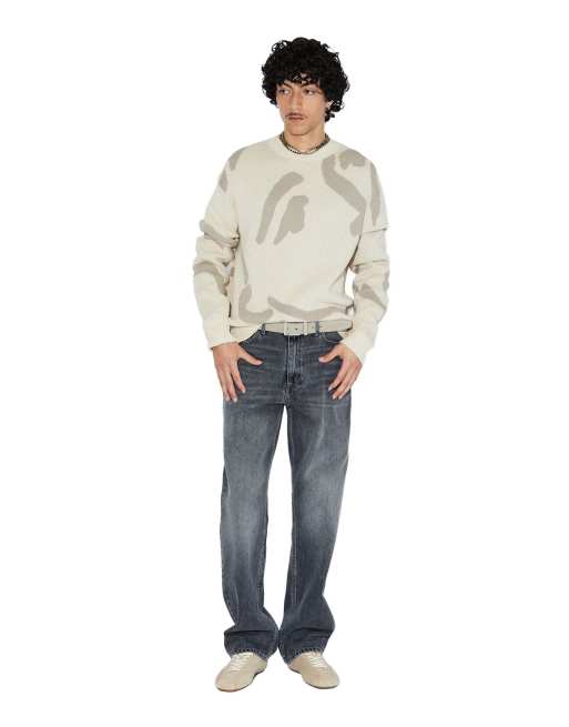 Dr Denim Mic sweater in natural, 5 of 7