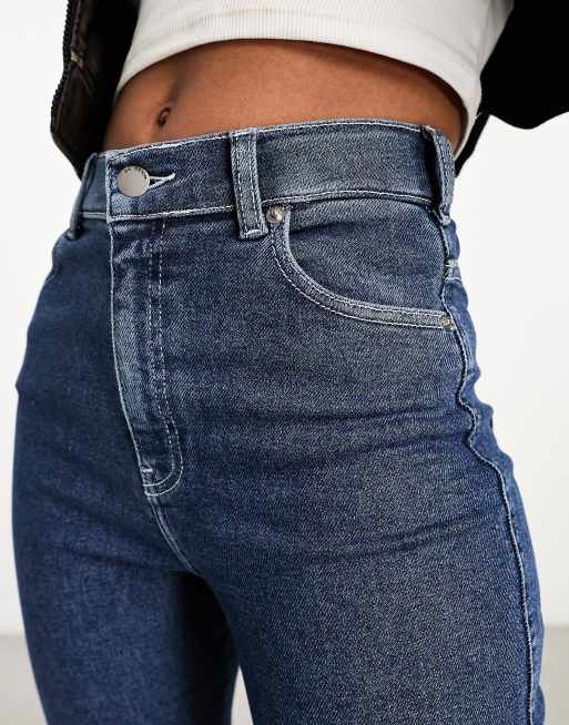 Dr Denim – Moxy – Blå jeans i mellanljus tvätt med raka ben, 5 av 5