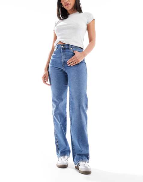 Dr. Denim – Moxy – Gerade geschnittene Jeans in Cape Sky Hem Blue - view 1