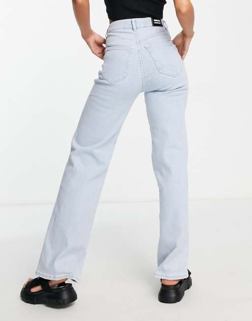 Dr Denim – Moxy – Jasnoniebieskie jeansy z prostymi nogawkami i bardzo wysokim stanem, 2 z 4