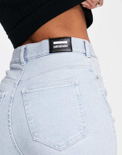 Dr Denim – Moxy – Jasnoniebieskie jeansy z prostymi nogawkami i bardzo wysokim stanem, 4 z 4