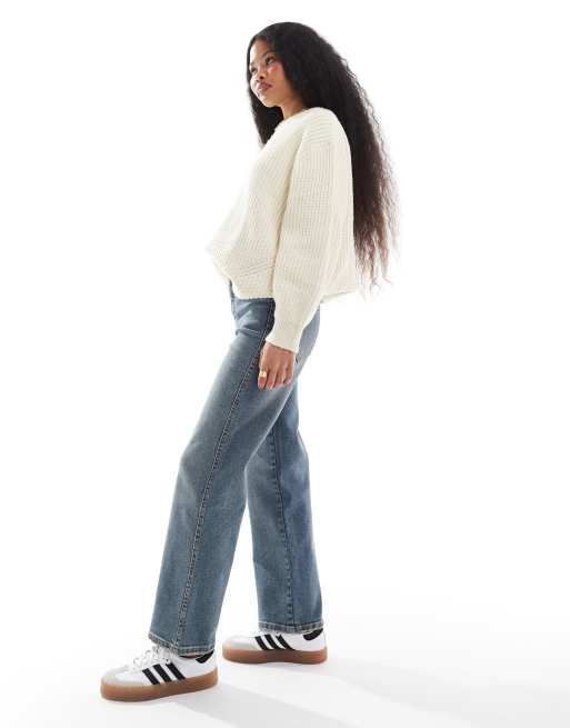 Dr. Denim - Moxy - Jeans dritti lavaggio cape sporco medio effetto invecchiato, 2 di 5