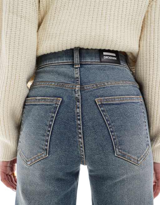 Dr. Denim - Moxy - Jeans dritti lavaggio cape sporco medio effetto invecchiato, 4 di 5