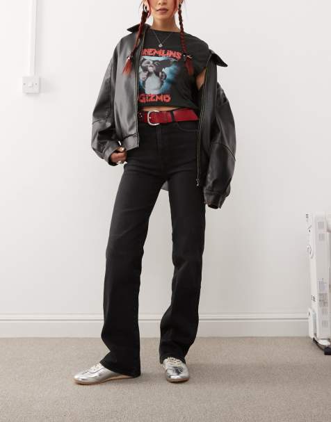 Dr. Denim – Moxy – Jeans in Nebelschwarz mit geradem Schnitt - view 1