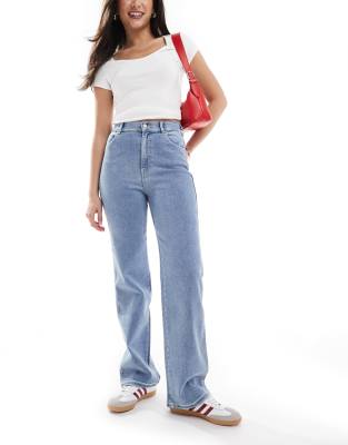 Dr. Denim - Moxy - Jeans mit geradem Schnitt in der Farbe sanftes Kaplicht-Blau