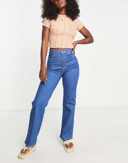 Dr Denim – Moxy – Raka jeans i mellanljus tvätt