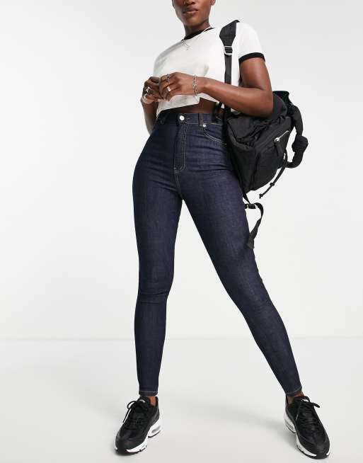 Dr Denim - Moxy - Skinny jeans met hoge taille in donkerblauw