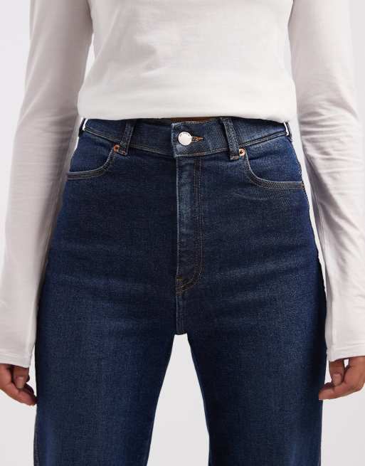 Dr Denim Moxy straight leg jeans in darkwash indigo, 5 of 5