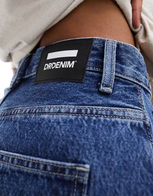 Dr. Denim - Myra - Regular-fit midi kokerrok met uitlopende zoom in retro mid-wash, 2 van 5