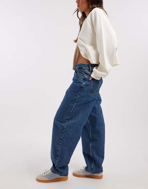 Dr. Denim – Nanci – Barrel-Leg-Jeans in verwaschenem Mittelblau mit mittelhohem Bund, 3 von 5