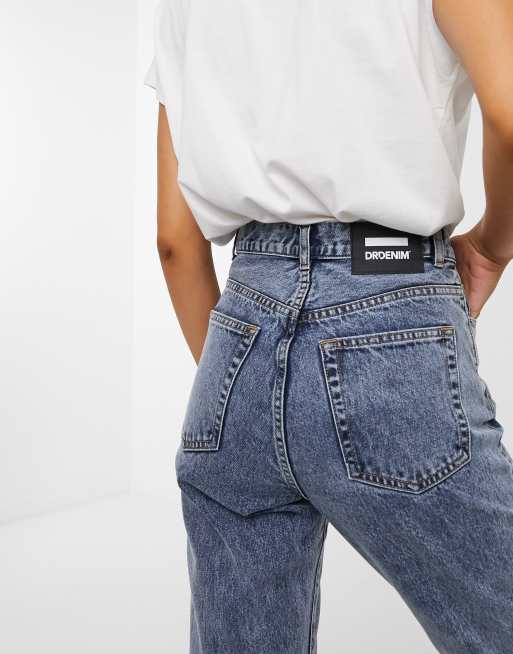 Dr Denim Nora Mom Jeans In Black