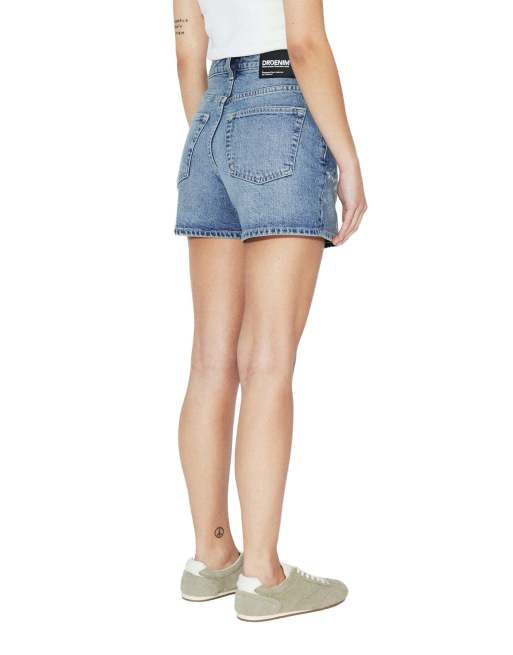 Dr Denim Nora mom fit denim shorts in blue, 7 of 7